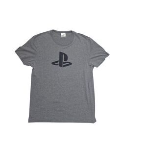 PlayStation Classic Logo Adult Size XL T-Shirt GRAY READ MEASUREMENTS